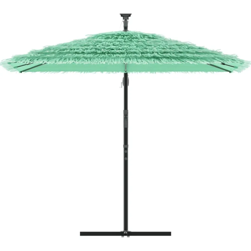 MAISON EXCLUSIVE - Parasol de jardin avec mât en acier vert 246x246x230 cm