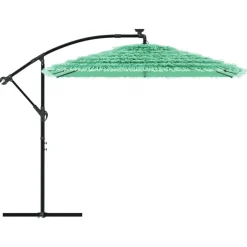 MAISON EXCLUSIVE - Parasol de jardin avec mât en acier vert 246x246x230 cm