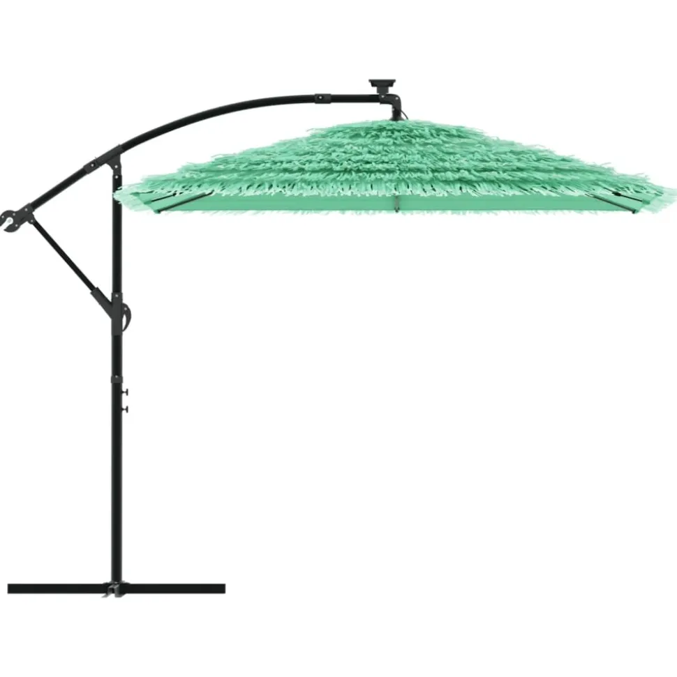 MAISON EXCLUSIVE - Parasol de jardin avec mât en acier vert 246x246x230 cm