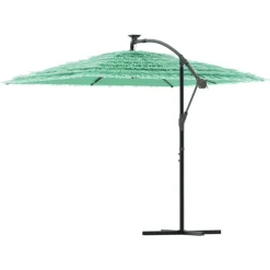 MAISON EXCLUSIVE - Parasol de jardin avec mât en acier vert 246x246x230 cm