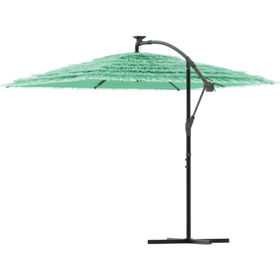 MAISON EXCLUSIVE - Parasol de jardin avec mât en acier vert 246x246x230 cm
