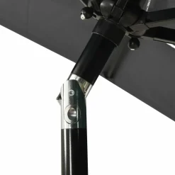 MAISON EXCLUSIVE - Parasol de jardin à 3 niveaux avec mât en aluminium anthracite