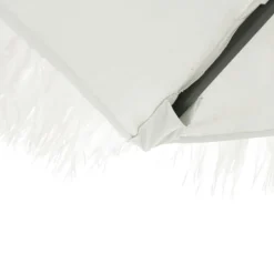 MAISON EXCLUSIVE - Parasol de jardin avec mât en acier blanc 223x223x213 cm