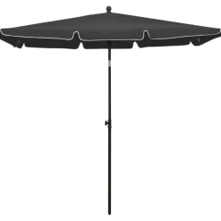 MAISON EXCLUSIVE - Parasol de jardin avec mât 210x140 cm anthracite