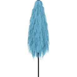 MAISON EXCLUSIVE - Parasol de jardin avec mât en acier bleu 248x248x248 cm