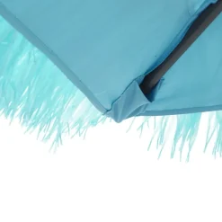 MAISON EXCLUSIVE - Parasol de jardin avec mât en acier bleu 248x248x248 cm