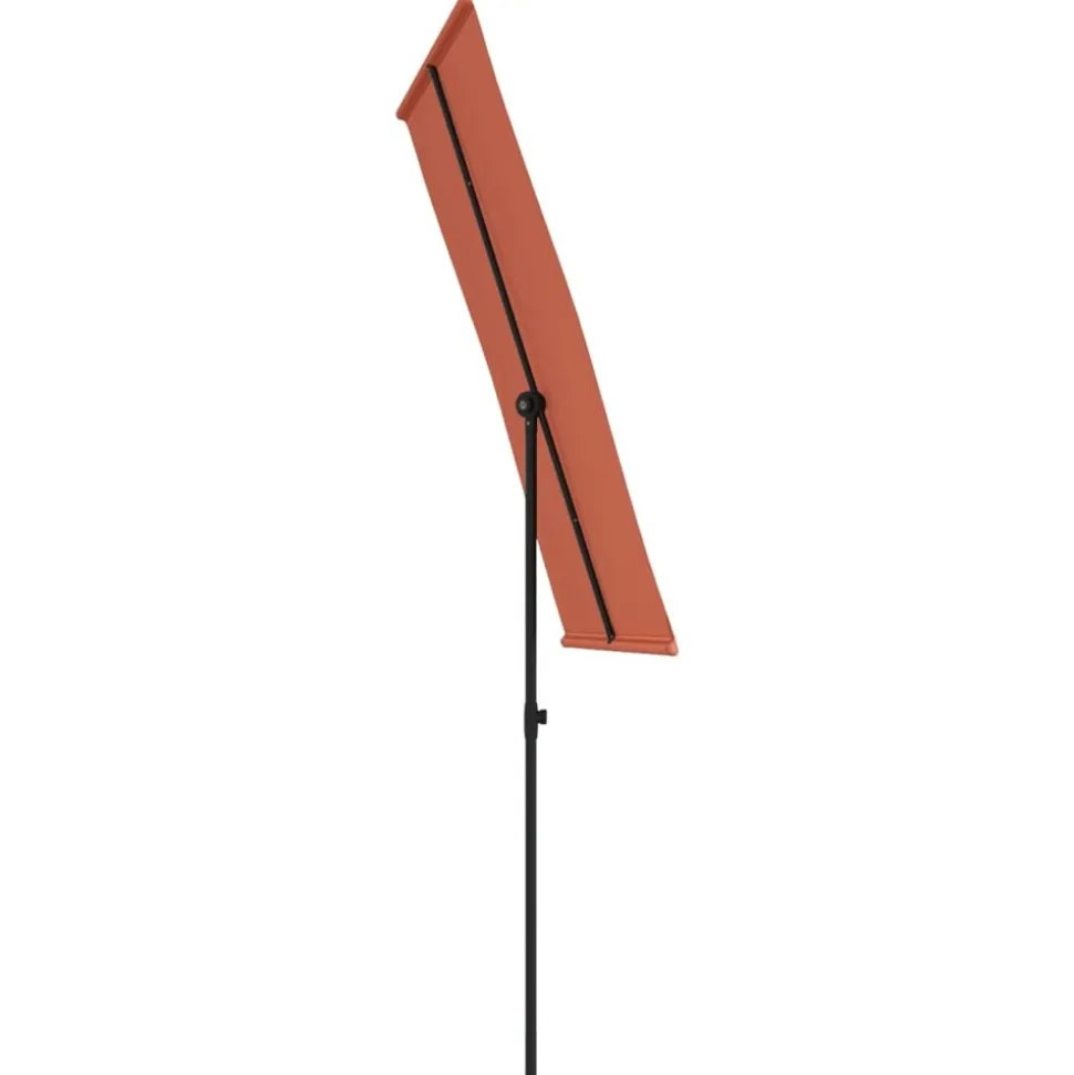 MAISON EXCLUSIVE - Parasol de jardin avec mât en aluminium 180x110 cm terre cuite