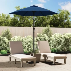 MAISON EXCLUSIVE - Parasol bleu 200x224 cm aluminium