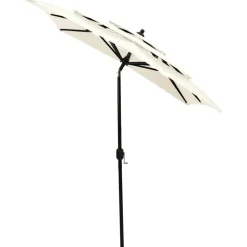 MAISON EXCLUSIVE - Parasol de jardin à 3 niveaux avec mât en aluminium sable 2x2 m