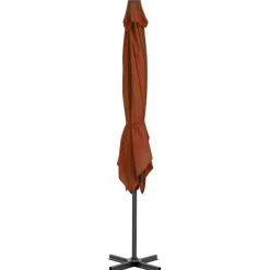 MAISON EXCLUSIVE - Parasol de jardin en porte-à-faux avec mât en aluminium