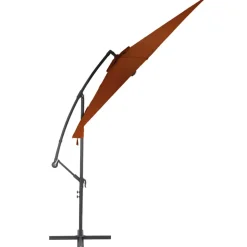 MAISON EXCLUSIVE - Parasol de jardin en porte-à-faux avec mât en aluminium