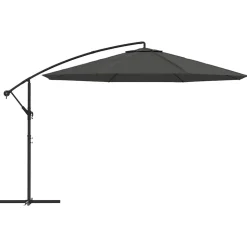 MAISON EXCLUSIVE - Parasol de jardin en porte-à-faux et poteau en aluminium