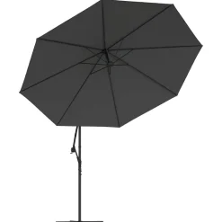 MAISON EXCLUSIVE - Parasol de jardin en porte-à-faux et poteau en aluminium