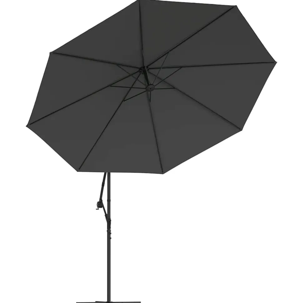 MAISON EXCLUSIVE - Parasol de jardin en porte-à-faux et poteau en aluminium