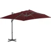 MAISON EXCLUSIVE - Parasol de jardin en porte-à-faux avec mât en aluminium