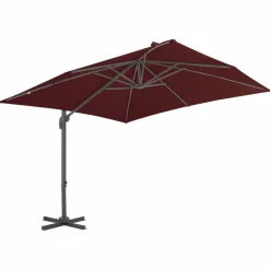 MAISON EXCLUSIVE - Parasol de jardin en porte-à-faux avec mât en aluminium