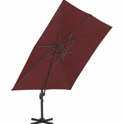 MAISON EXCLUSIVE - Parasol de jardin en porte-à-faux avec mât en aluminium