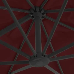 MAISON EXCLUSIVE - Parasol de jardin en porte-à-faux avec mât en aluminium