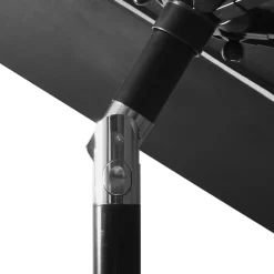 MAISON EXCLUSIVE - Parasol de jardin à 3 niveaux avec mât en aluminium anthracite
