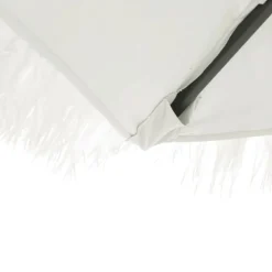 MAISON EXCLUSIVE - Parasol de jardin avec mât en acier blanc 246x246x230 cm