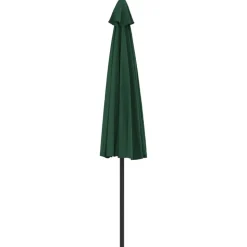MAISON EXCLUSIVE - Parasol de balcon avec mât en aluminium vert 300x155 cm demi