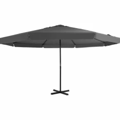 MAISON EXCLUSIVE - Parasol d'extérieur avec mât en aluminium 500 cm anthracite