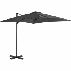 MAISON EXCLUSIVE - Parasol de jardin en porte-à-faux et poteau en aluminium