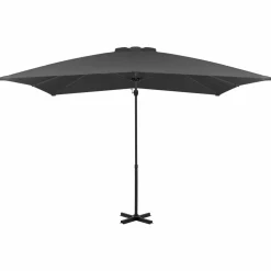 MAISON EXCLUSIVE - Parasol de jardin en porte-à-faux et poteau en aluminium