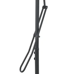 MAISON EXCLUSIVE - Parasol de jardin avec mât en acier noir 250x250x230 cm