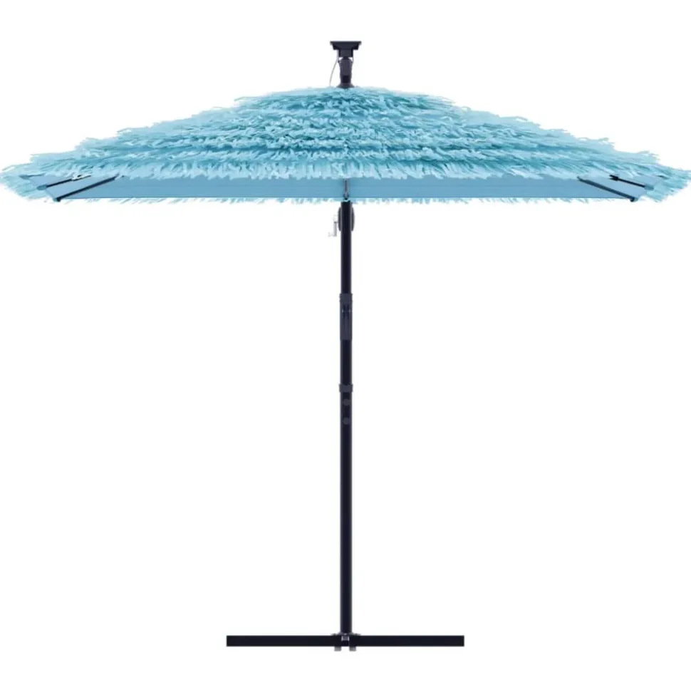 MAISON EXCLUSIVE - Parasol de jardin avec mât en acier bleu 269x269x235 cm