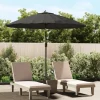MAISON EXCLUSIVE - Parasol d'extérieur avec mât en aluminium 270 cm anthracite