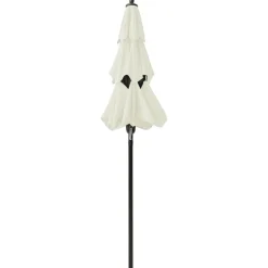 MAISON EXCLUSIVE - Parasol de jardin à 3 niveaux avec mât en aluminium sable 2 m