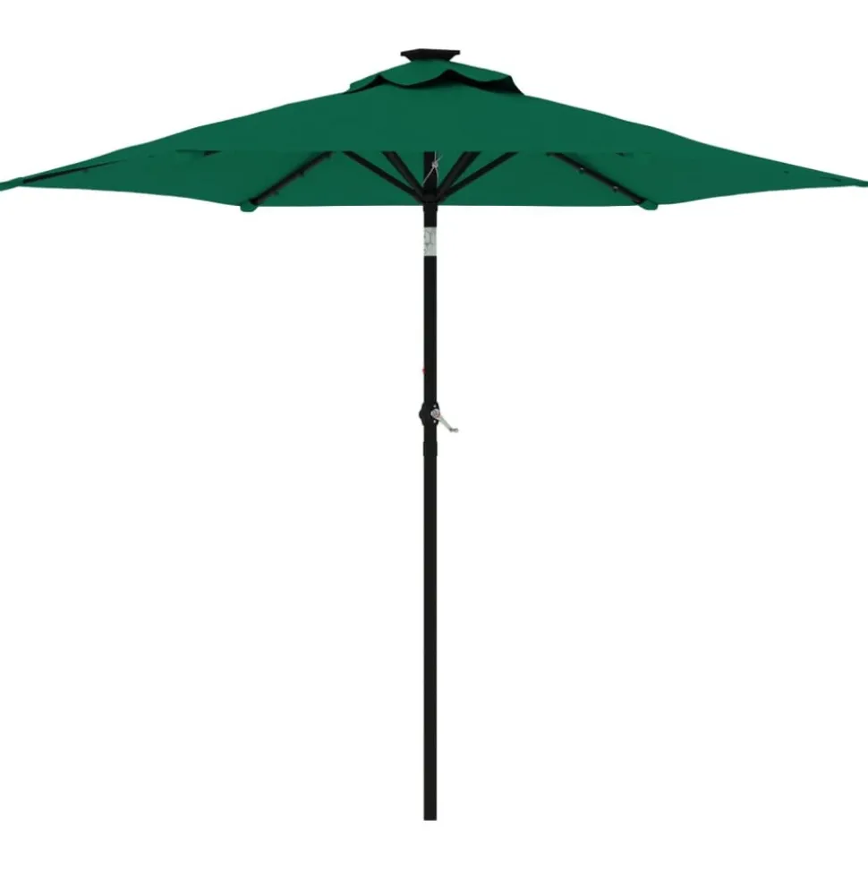 MAISON EXCLUSIVE - Parasol de jardin avec mât en acier vert 225x225x212 cm