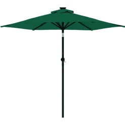 MAISON EXCLUSIVE - Parasol de jardin avec mât en acier vert 225x225x212 cm