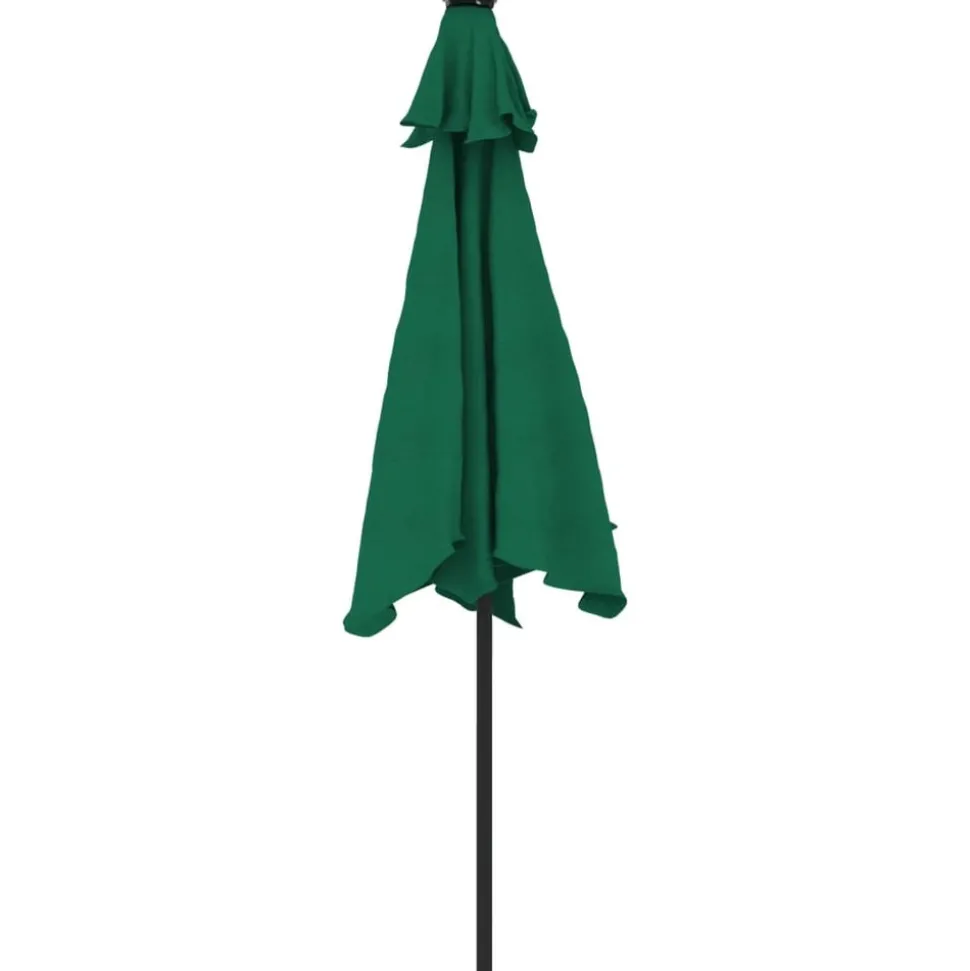 MAISON EXCLUSIVE - Parasol de jardin avec mât en acier vert 225x225x212 cm