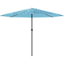 MAISON EXCLUSIVE - Parasol de jardin avec mât en acier bleu 324x324x247 cm