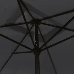 MAISON EXCLUSIVE - Parasol d'extérieur avec mât en métal 300x200 cm noir