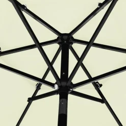 MAISON EXCLUSIVE - Parasol de jardin à 3 niveaux avec mât en aluminium sable 2,5 m