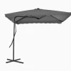 MAISON EXCLUSIVE - Parasol d'extérieur avec mât en acier 250 x 250 cm anthracite