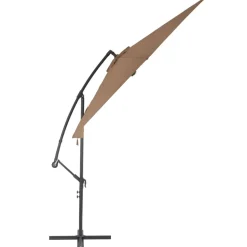 MAISON EXCLUSIVE - Parasol de jardin en porte-à-faux et poteau en aluminium taupe
