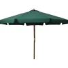 MAISON EXCLUSIVE - Parasol d'extérieur avec mât en bois 330 cm vert