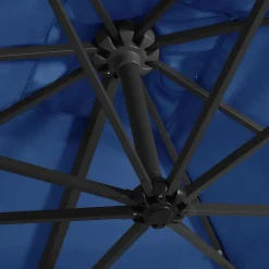 MAISON EXCLUSIVE - Parasol de jardin en porte-à-faux lumières led et mât en acier
