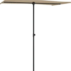 MAISON EXCLUSIVE - Parasol de jardin avec mât en aluminium 180x110 cm taupe