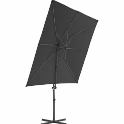 MAISON EXCLUSIVE - Parasol de jardin en porte-à-faux avec mât en acier anthracite