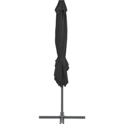 MAISON EXCLUSIVE - Parasol de jardin en porte-à-faux avec mât en acier anthracite