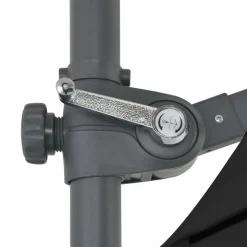 MAISON EXCLUSIVE - Parasol de jardin en porte-à-faux avec mât en acier anthracite