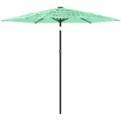 MAISON EXCLUSIVE - Parasol de jardin avec mât en acier vert 223x223x213 cm