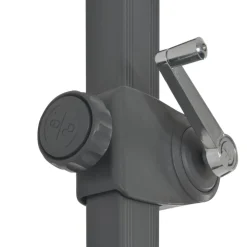 MAISON EXCLUSIVE - Parasol de jardin en porte-à-faux et poteau en aluminium sable