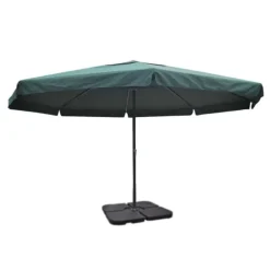 MAISON EXCLUSIVE - Parasol de jardin avec base portable aluminium vert