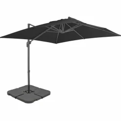 MAISON EXCLUSIVE - Parasol de jardin avec base portable anthracite